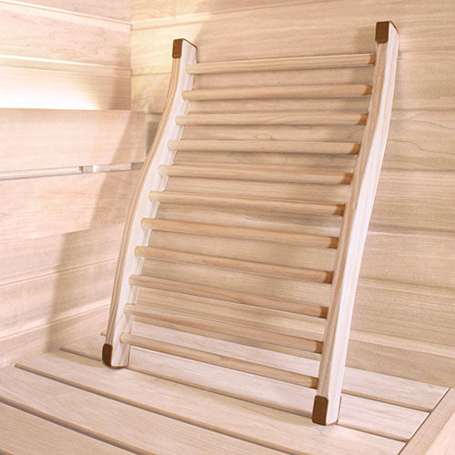 PROSAUNAS Sauna S-Shaped Backrest, Pine Wood