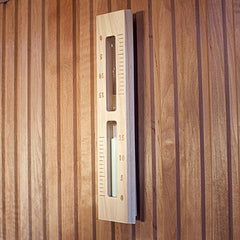 PROSAUNAS Sauna Sand Timer, Wall-Mounted, 15 Minute, Pine Wood