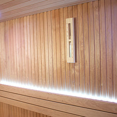 PROSAUNAS Sauna Sand Timer, Wall-Mounted, 15 Minute, Pine Wood