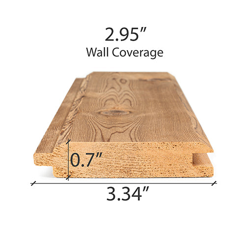Cedar 1x4 STK V-Groove Paneling