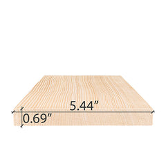 PROSAUNAS Sauna Wood 1x6 Vertical Grain, Smooth 4 Sides, Eased Edges, Hemlock