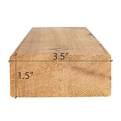PROSAUNAS Sauna Wood 2x4 S4S Cedar