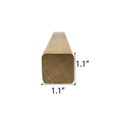 PROSAUNAS Sauna Wood, 2x2 Thermo-Aspen, Smooth 4 Sides with Eased Edges, SHP