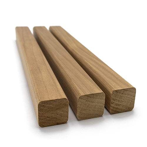 PROSAUNAS Sauna Wood, 2x2 Thermo-Aspen, Smooth 4 Sides with Eased Edges, SHP