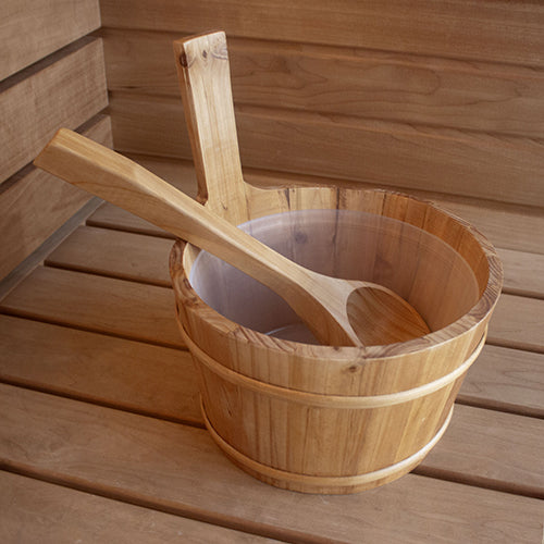 PROSAUNAS Traditional Sauna Ladle, Spruce Wood