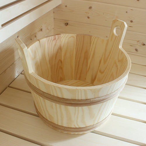 PROSAUNAS XL Wood Sauna Bucket, 12 Liter, Spruce