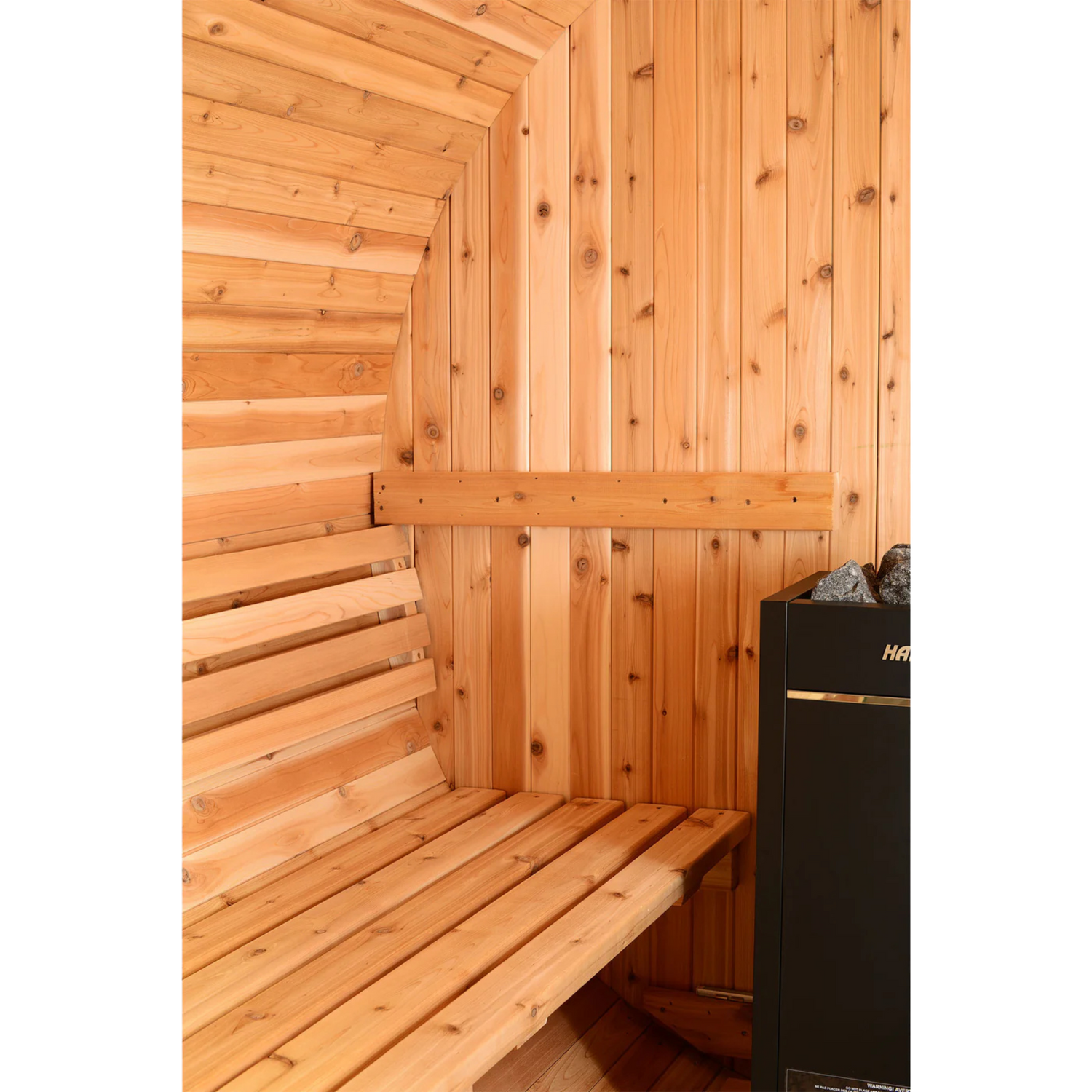 Custom Red Cedar Barrel Sauna 4-Person+