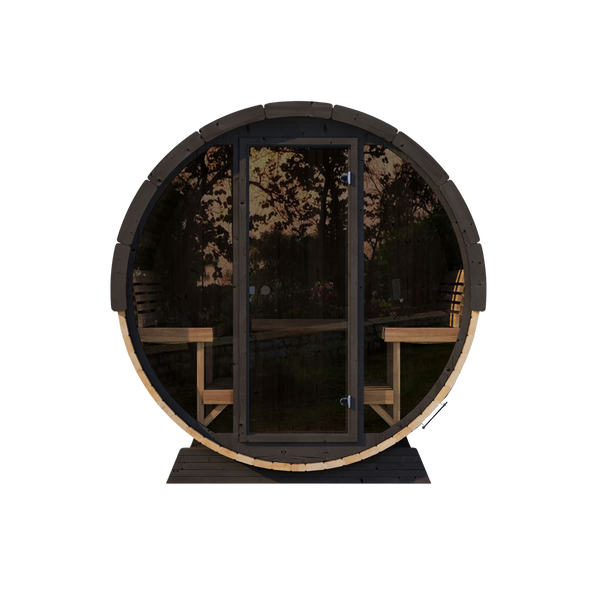 LUX Thermo-Spruce Barrel Sauna 6-Person