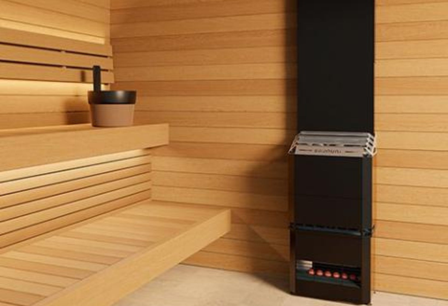 Saunum AIR 10 WiFi Sauna Heater Package, 9.6kW