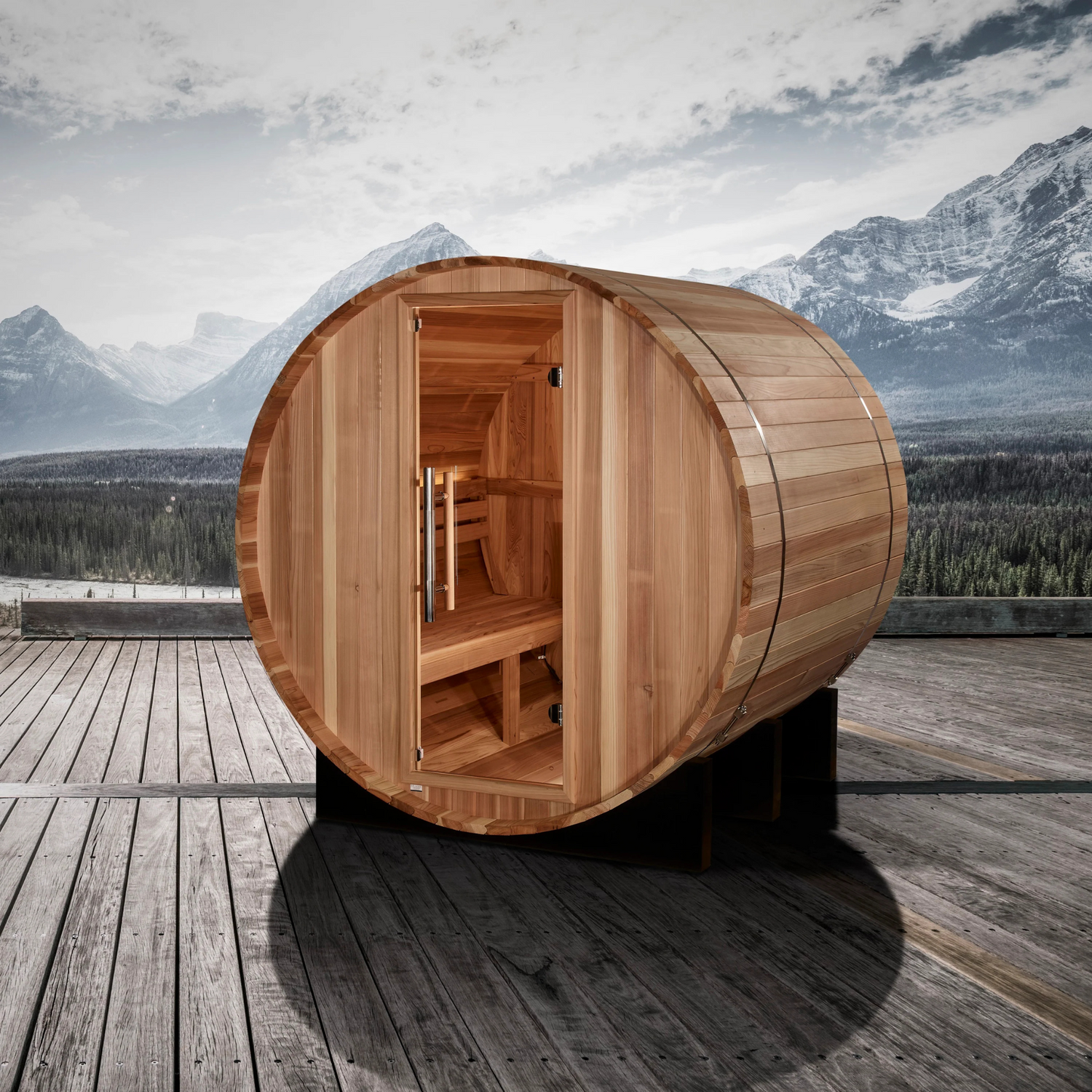 GDI Red Cedar Barrel Sauna 2-Person