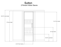 Sutton 2-person Indoor Sauna - Indoor Saunas