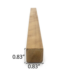 PROSAUNAS Thermo-Aspen Sauna Wood, 1x1 (21mm x 21mm), Smooth 4 Sides Eased Edges, Moulding, SHP Profile