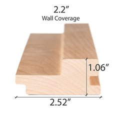 PROSAUNAS Alder Sauna Wood, 2x3 (27mm x 64mm) Wall Material, Tongue & Groove, Large-Gap