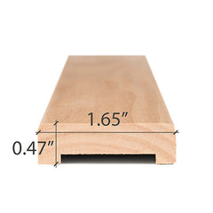 PROSAUNAS Alder Sauna Wood, 1x2 (12mm x 42mm) Door Trim Casing, UK Profile