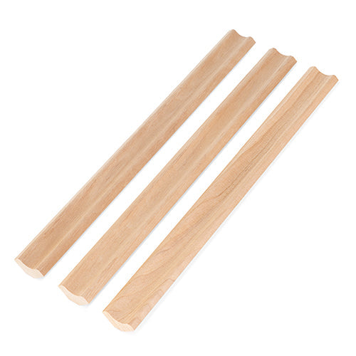 PROSAUNAS Alder Sauna Wood, 1x2 (14mm x 30mm) Inside Corner Trim, Cove Moulding, SI Profile