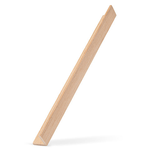 PROSAUNAS Alder Sauna Wood, 2x2 (28mm x 28mm) Outside Corner Trim, Angle Moulding, VA Profile
