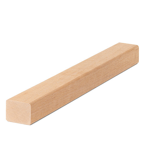 PROSAUNAS Alder Sauna Wood, 2x2 (28mm x 36mm), Smooth 4 Sides, Eased Edges, Trim Moulding, SHP Profile