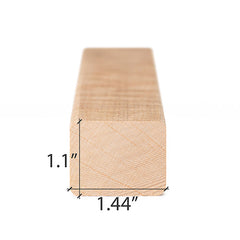 PROSAUNAS Alder Sauna Wood, 2x2 (28mm x 36mm), Smooth 4 Sides, Eased Edges, Trim Moulding, SHP Profile