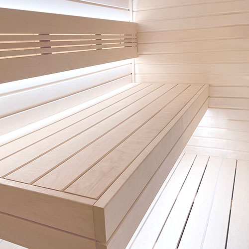 PROSAUNAS Sauna Wood, Aspen, 2x2 (28mm x 28mm), Outside Corner Trim, Angle Moulding, VA Profile
