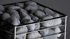 HUUM CLIFF stainless steel and stone detail