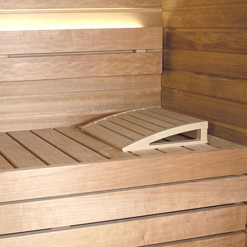 PROSAUNAS Ergonomic Sauna Headrest, Pine Wood