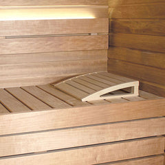 PROSAUNAS Ergonomic Sauna Headrest, Pine Wood