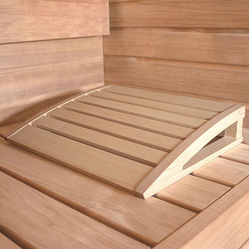 PROSAUNAS Ergonomic Sauna Headrest, Pine Wood