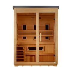 Carinthia 3 Person Hybrid Flat Roof Outdoor Sauna