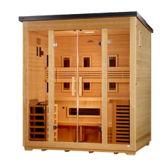 Gargellen 5 Person Hybrid Flat Roof Outdoor Sauna