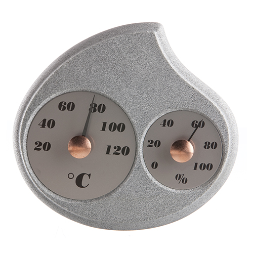 Soapstone Sauna Thermometer and Hygrometer