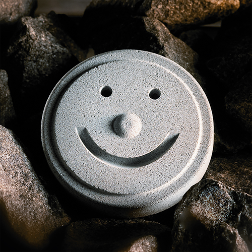 Soapstone Smiley Sauna Stone