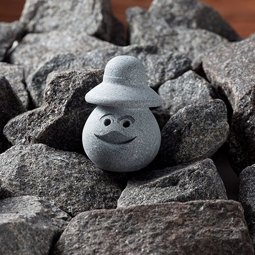 Soapstone Sauna Elf with Bucket Hat