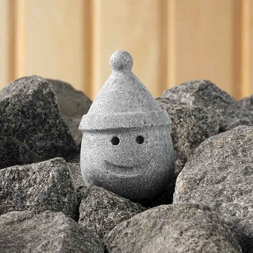 Soapstone Sauna Elf with Holiday Hat