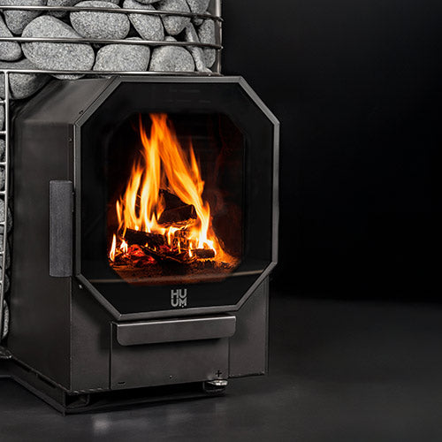 HUUM HIVE Flow Sauna Stove In Use