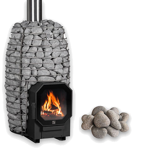 HUUM Hive Flow Wood Burning Sauna Heater Package