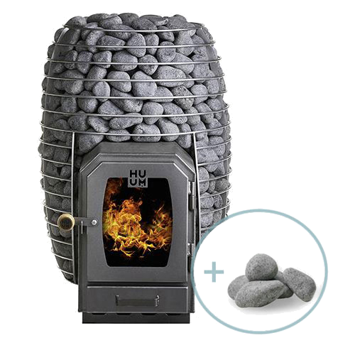 HUUM Hive Wood 17 Wood Burning Sauna Heater Package