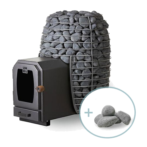 HUUM Hive Wood LS 17 Wood Burning Sauna Heater Package