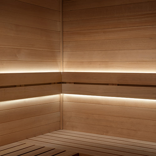 PROSAUNAS Dimmable White LED Light Strip Kit for Saunas