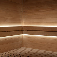 PROSAUNAS Dimmable White LED Light Strip Kit for Saunas