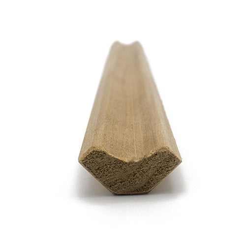 PROSAUNAS Thermo-Aspen Sauna Wood, 1x2 (14mm x 30mm), Inside Corner Trim, Cove Moulding, SI Profile