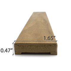 PROSAUNAS Thermo-Aspen Sauna Wood, 1x2 (12mm x 42mm) UK Molding, Door Trim