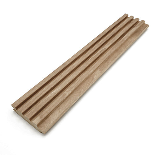 PROSAUNAS Sauna Wood, 1x3 Thermo-Aspen Tongue & Groove, Fluted Slat