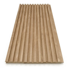 PROSAUNAS Sauna Wood, 1x3 Thermo-Aspen Tongue & Groove, Fluted Slat